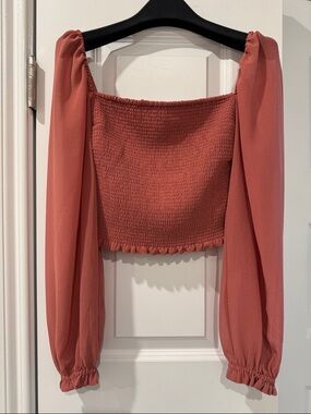 Aritzia Long-Sleeve Cropped Top